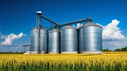 Agricultural Silos - Building Exterior, Storage and drying of grains