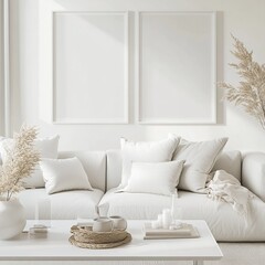 Naklejka premium Simple modern house interior design reference picture