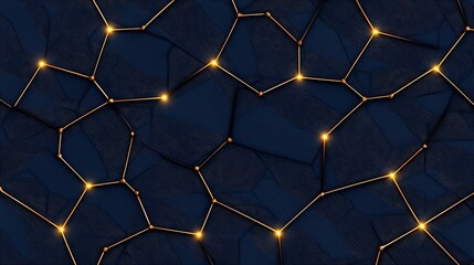 Abstract Geometric Background with Glowing Lines and Dark Textures for Modern Design Projects