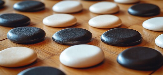 Close-up of Go, showing traditional Chinese culture