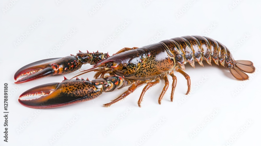 Poster A cooked lobster on a clean, isolated background with no additional elements. 