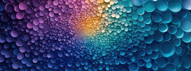 Abstract Colorful Circles Pattern: A Kaleidoscope of Hues and Shapes