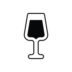 Wine Glass vector icon