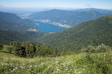 Panoramic view.
Panoramic view of Como Lake seen from a mountain named: “Palanzone”.