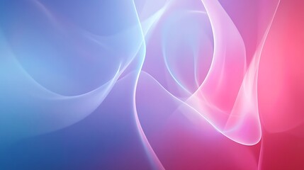 Naklejka premium Abstract Composition of Flowing Lines and Color Transitions