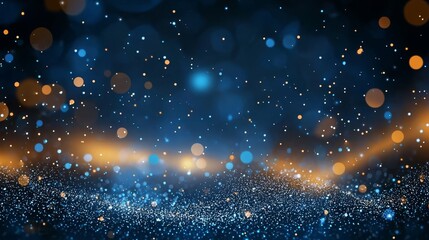 Fototapeta premium Capture the spirit of the season with a festive gold glittered backdrop.