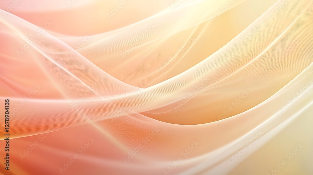 Poster abstract flowing lines creating a soft and airy background design