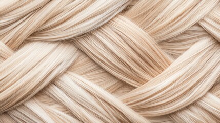Intricate blonde hair is expertly braided, highlighting proper hair care techniques and the beauty of well-maintained, healthy hair