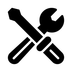 wrench glyph icon