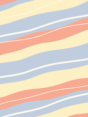 Blue yellow doodle abstract background. Illustration for banner, poster, card
