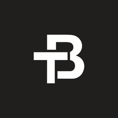 Vector logo design BT letter monogram template.