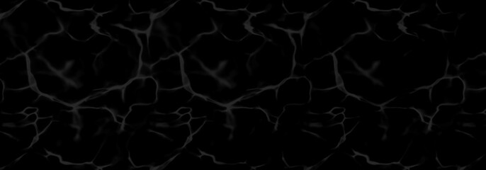 Black artistic abstract marble texture wide horizontal background, dark banner design, minimalist
