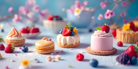 Delicate Desserts with Fresh Berries: A Sweet Treat for Any Occasion