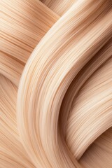 Obraz premium Close-up of silky, golden hair strands intertwined, highlighting the importance of hair care in maintaining shine and smoothness, inviting texture appreciation