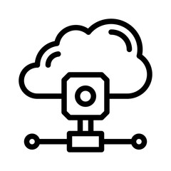 cloud line icon