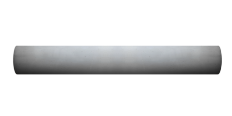 Horizontal concrete column roller. On isolated transparent background.