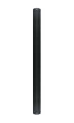 Vertical black column roller. On isolated transparent background.