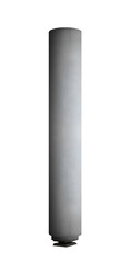 Vertical concrete column roller. On isolated transparent background.