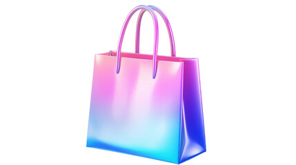 colorful shopping bag isolated on white background