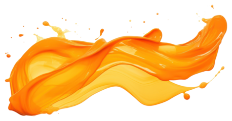 PNG Splash orange color backgrounds paint white background.