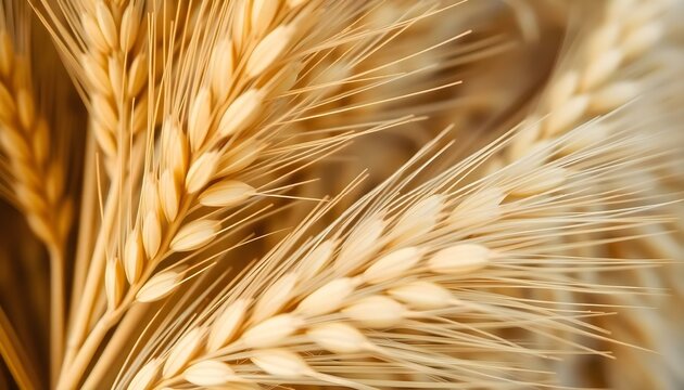 a close up of a bunch of wheat