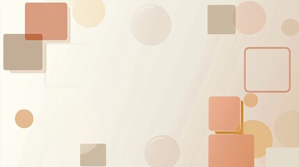 A white background with a lot of squares and circles
