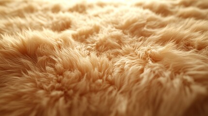 Soft Beige Fur Texture Background