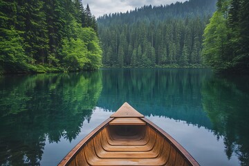 Obraz premium canoe on lake