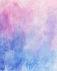 Obraz premium A painting of a blue and pink background with a purple line