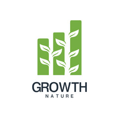 Finance Growth Chart Logo Design Investment