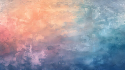 Fototapeta premium Abstract watercolor background blending soft hues of pink, blue, and orange