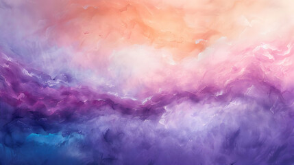 Fototapeta premium Abstract gradient clouds in vibrant hues of orange, pink, and purple at sunset