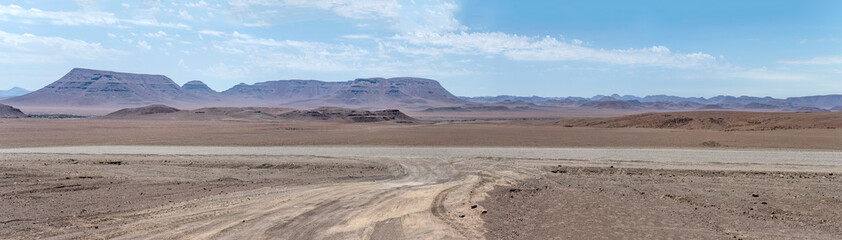 Etendeka volcanic plateau landscape, near Springbokwasser, Namibia