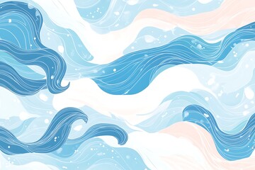 Delicate Blue Waves Background Design