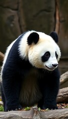 Giant Panda Full Body  Background