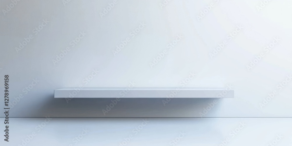 Poster A simple horizontal banner with a smooth gradient and clean edges, on a white background. 