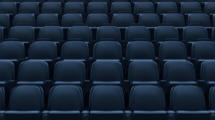 Obraz premium soccer stadium multiple seat close-up. front view. realistic. Football stadium seat. Football Background.