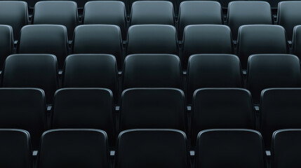 Obraz premium soccer stadium multiple seat close-up. front view. realistic. Football stadium seat. Football Background.