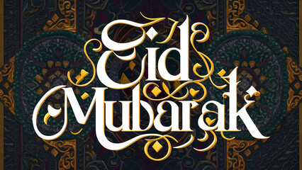 Muslim festival Eid Mubarak traditional design background