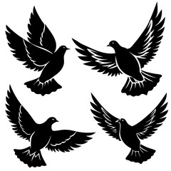Obraz premium set of vector birds