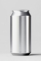Premium Aluminum Beverage Can Mock-up with Clean Design for Product Branding and Packaging Design