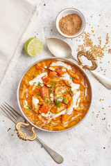 Salsify Curry in an Indian dish