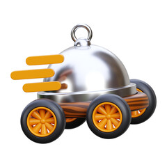 Fototapeta premium Fast food delivery 3D Icon