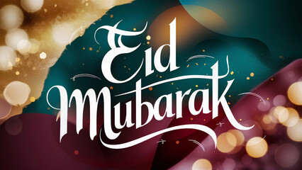Muslim festival Eid Mubarak traditional design background
