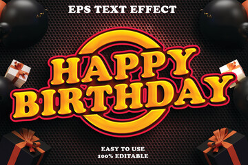 Vector 3d editable text effect with luxury background.