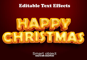 Vector 3d editable text effect with luxury background.