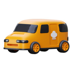 Delivery car 3D Icon