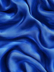 Obraz premium Blue fabric seamless pattern. Fabric texture with gentle waves background illustration