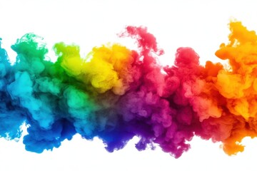 Fototapeta premium colorful smoke on white background