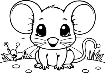 Cat silhouette vector with white background.